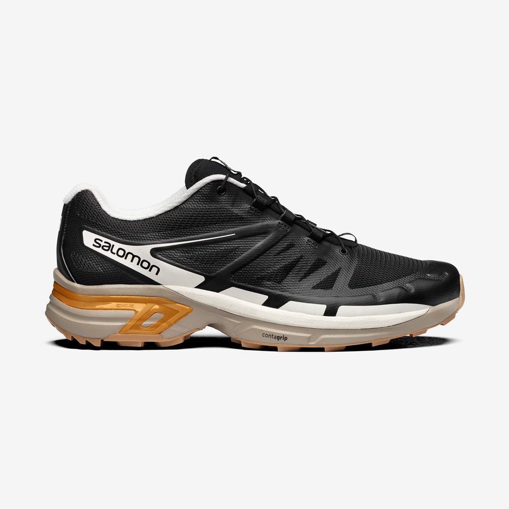 Baskets Salomon Homme Noir / Doré - Salomon XT-WINGS 2 - France (8021-NTJCW)